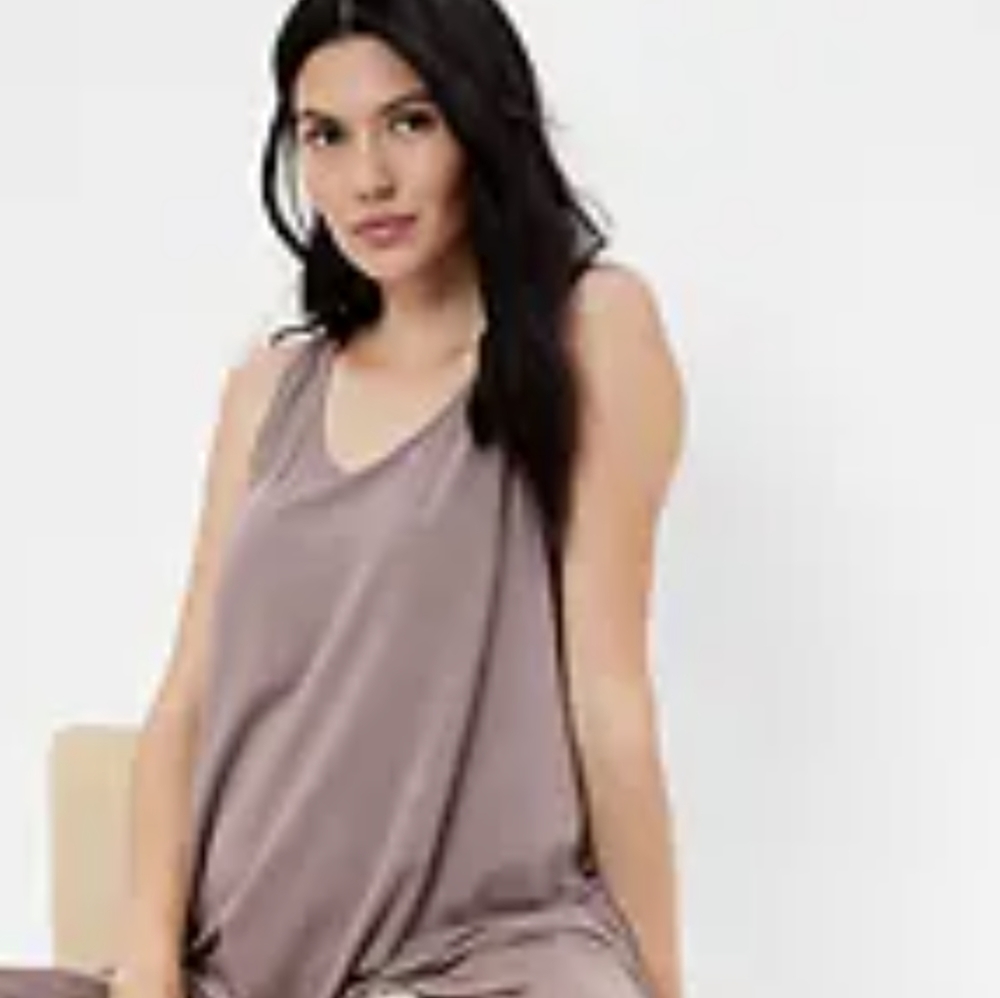 Maternity Modal Cooling Full Panel PJ Shorts and tank top